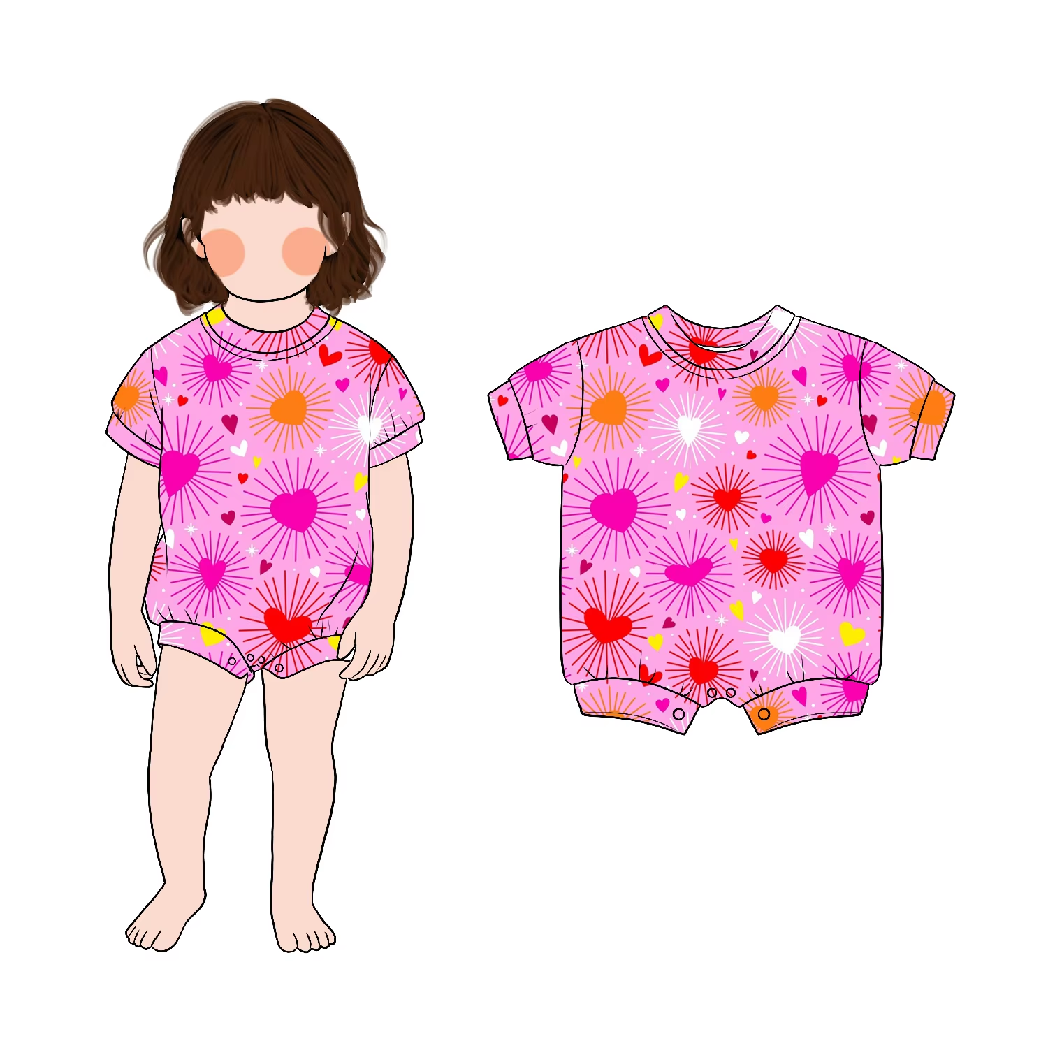 Hot Selling and High Quality Simple Boutique Bamboo Convertible Baby Romper Pajamas 2 Way Zipper for Kids - Image 3