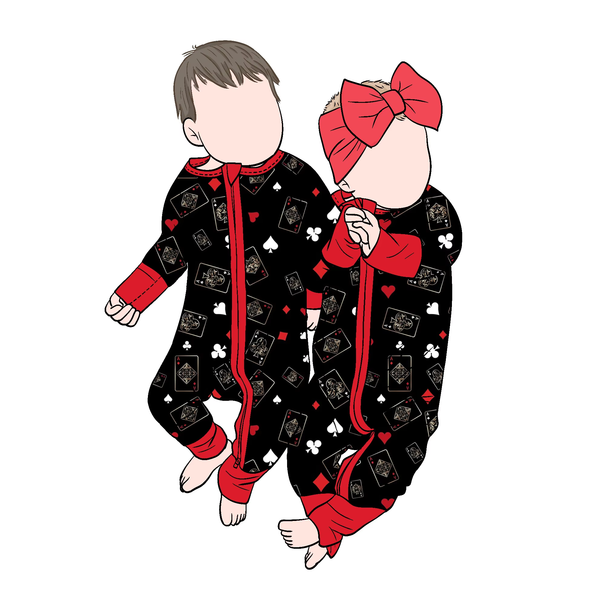 Custom Bamboo Baby Romper Long Sleeve Sleepers 2-Way Zipper Closure Romper Toddler Baby Kids Pajamas