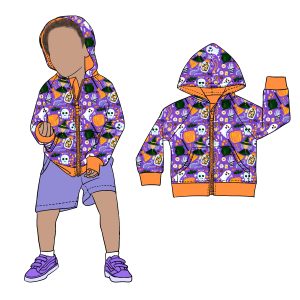 Custom Multi-styles Kids Boy Hoodie with Zipper Milk Protein Fiber Boys Long Sleeve Zip-Up Hoodie Jacket