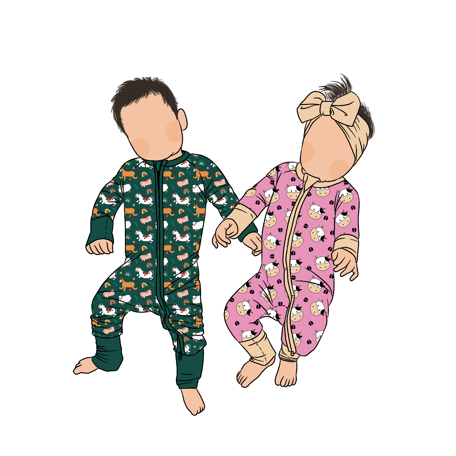 bamboo viscose baby pajamas wholesale