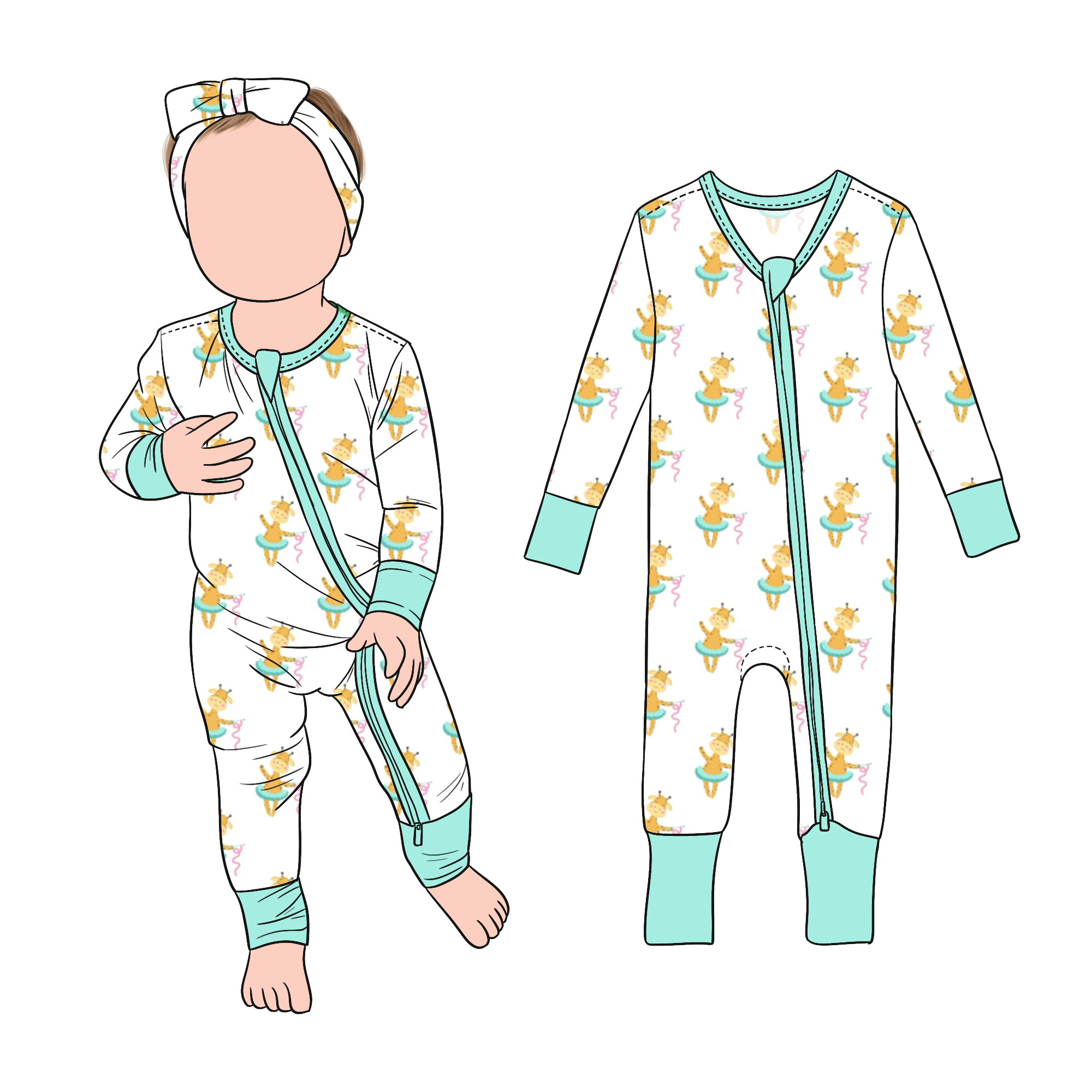 bamboo baby clothing OEM China low MOQ