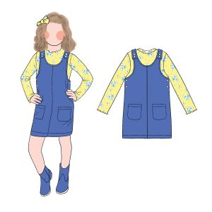 Good Quality Promotional Girl's Custom Floral Pattern Long Sleeves Fashion Summer Overall Dress