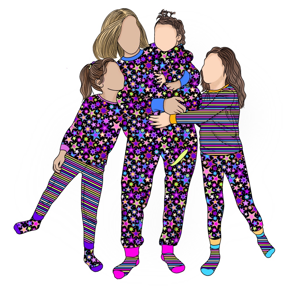3pcs Wholesale Customized Long Sleeve Tops and Pant Mommy and Me Matching Outfits Family Matching Pajamas Sets - Image 5
