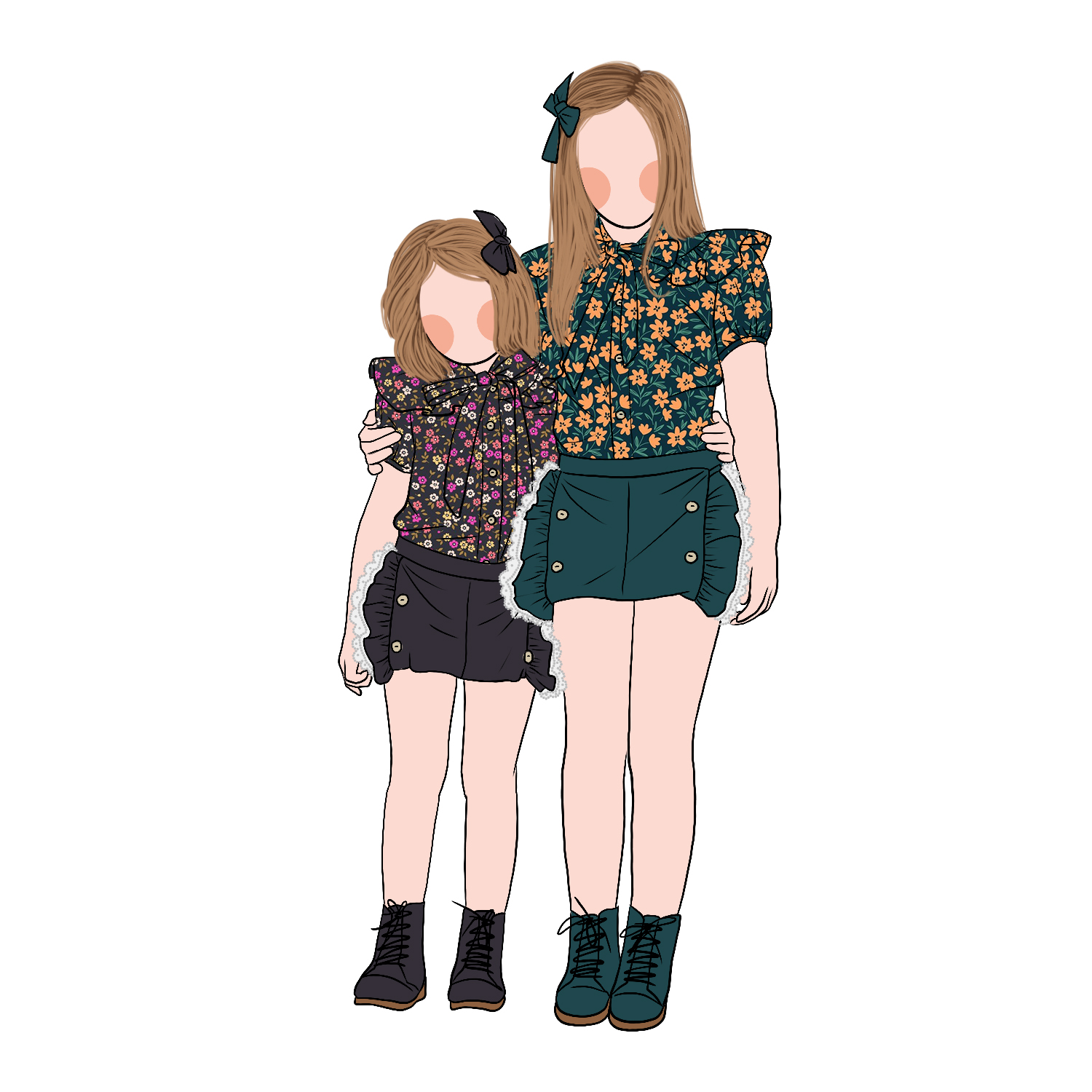 Ins Boutique Summer Newborn Kids Clothing Suits Top and Shorts 2pcs Floral Sweet Baby Girls Clothing Sets - Image 2