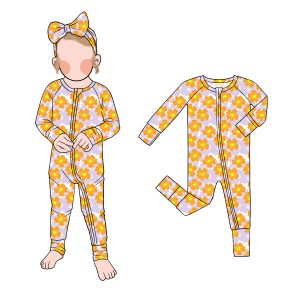 Hot Sale China New Arrival Clothes Baby Long Sleeves Pants Spring Autumn Zipper Design Romper Children's Pajamas