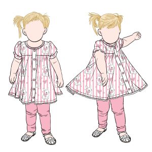 Wholesale Milk Protein Fiber Girl 2pcs Playsets Girls Clothing Set Puff Sleeves Front Buttons Top With Solid Leggings