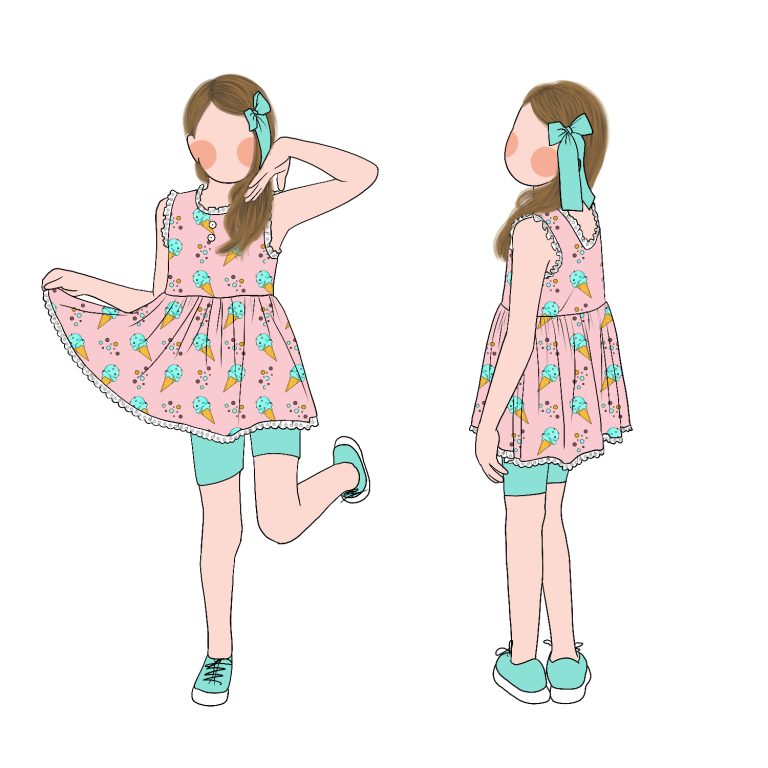 custom print bamboo toddler pajamas