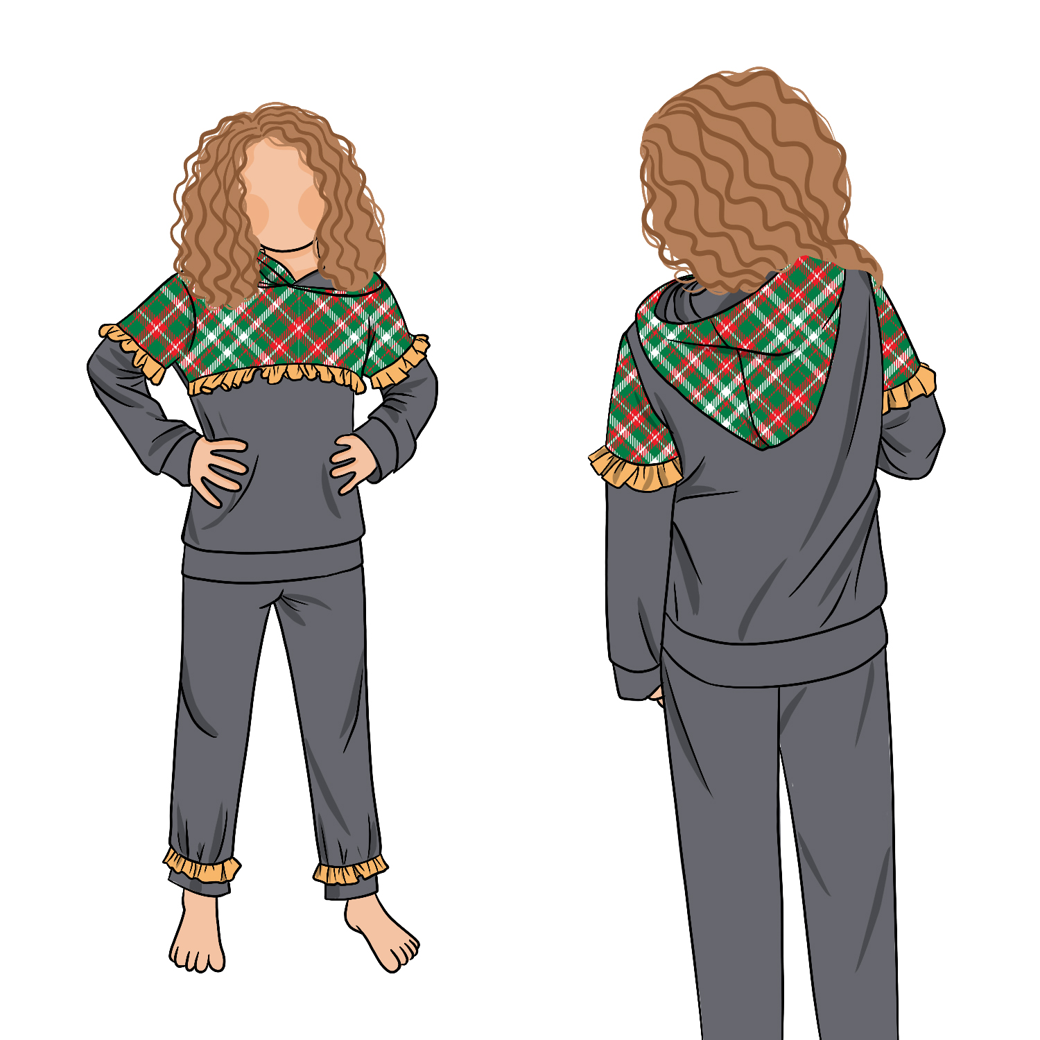 Hot Sale Children Design Toddler Boys Girl Knit Hoodie and Pants Kids Christmas Outfit 2 Pcs Baby Clothing Sets - Image 3