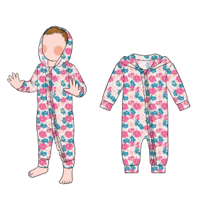 Good Quality Promotional All Season Baby Zipper Romper Long Sleeve Pants Round Neck Baby Climbing Clothes