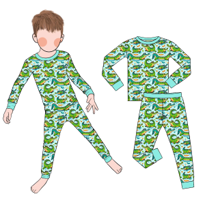 High Quality Comfortable Latest Hot Sale Custom Bamboo Fiber Kids Long Sleeve Pants Spring Autumn Set Toddler Sleepsuit  Clothes