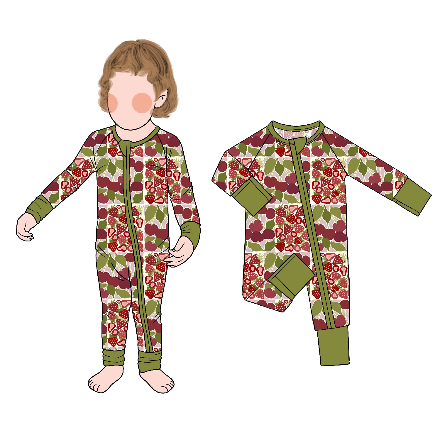 Hot Selling Personality Simple All Season Baby Zipper Romper Long Sleeve Pants Round Neck Baby Climbing Clothes - Image 6