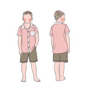 High Quality Breathable Custom Summer Solid Shirt Popular Plaid Polo Matched Boy's Casual Clothing Set