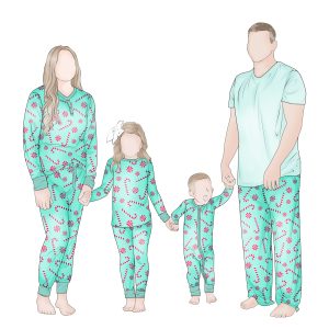 Wholesale Latest Promotion Price Custom Casual Christmas Style Print Parent-Child Matching Family Outfits