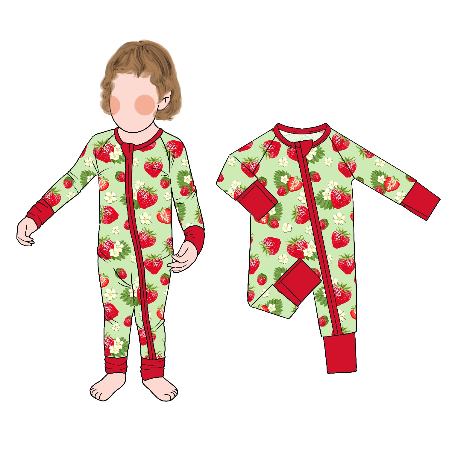 Hot Selling Personality Simple All Season Baby Zipper Romper Long Sleeve Pants Round Neck Baby Climbing Clothes - Image 3