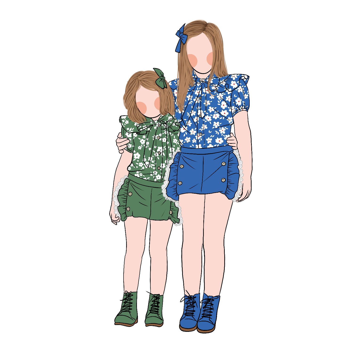 Ins Boutique Summer Newborn Kids Clothing Suits Top and Shorts 2pcs Floral Sweet Baby Girls Clothing Sets - Image 6