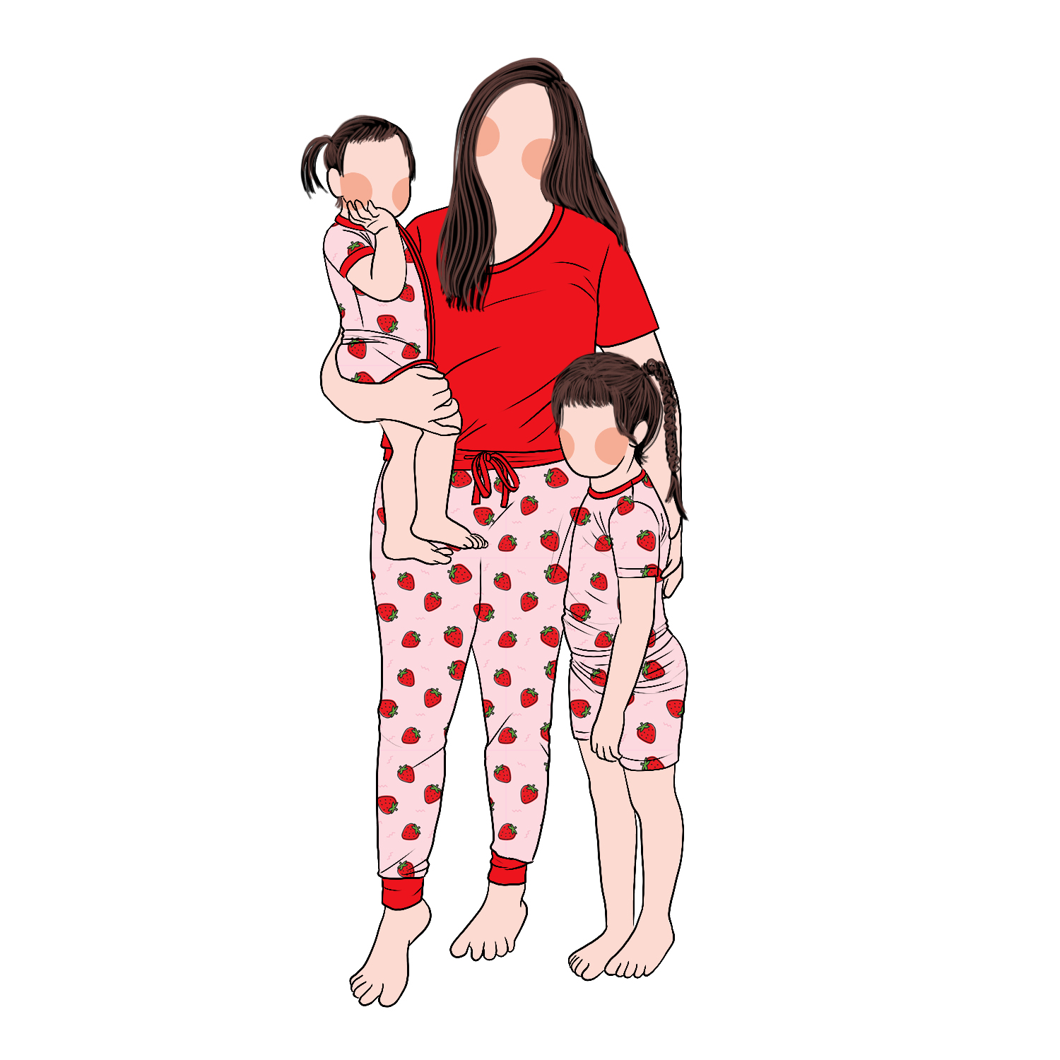 New Design High Quality Soft Custom Colors Women Pajamas New Born Baby Romper Family Matching Clothing - Image 6
