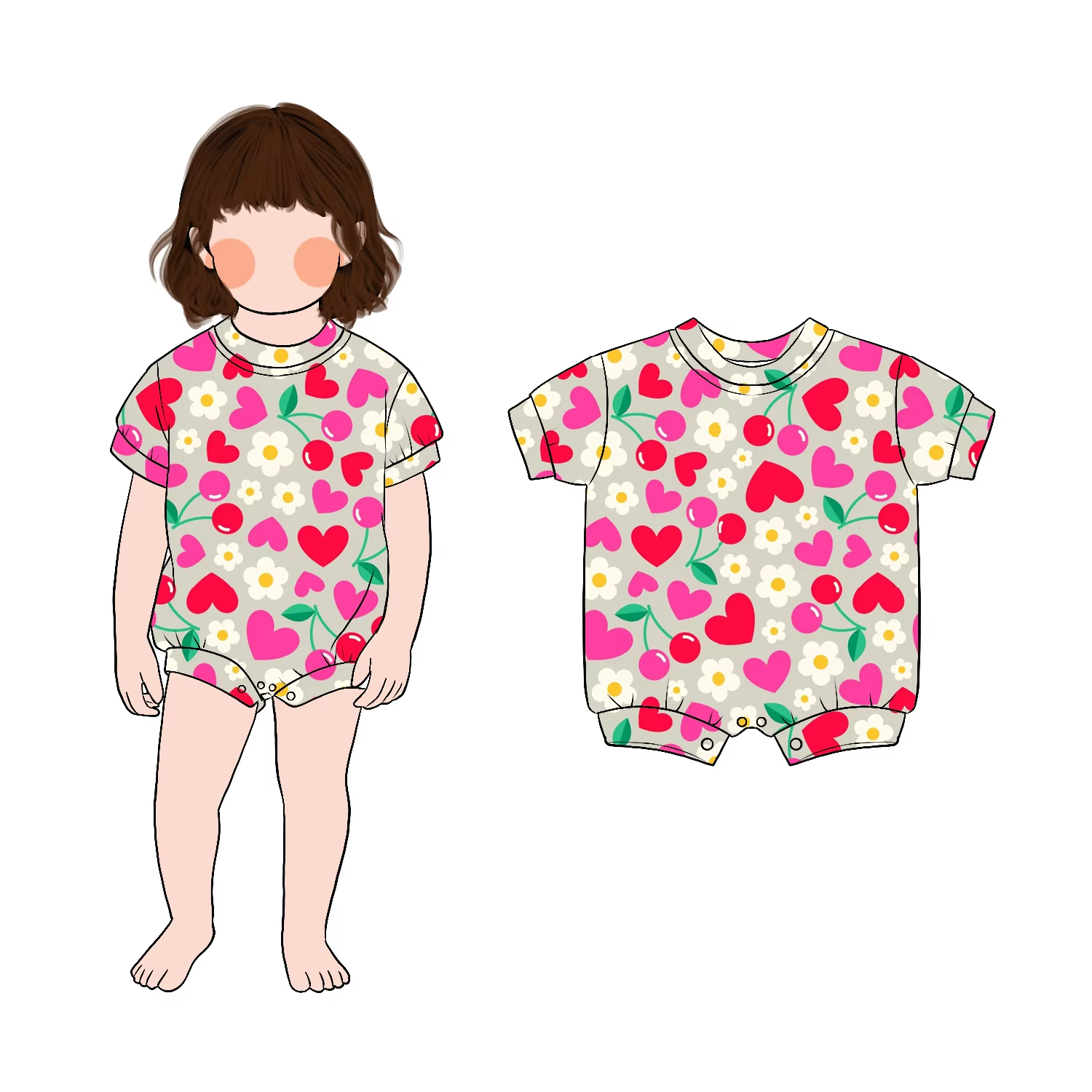 Hot Selling and High Quality Simple Boutique Bamboo Convertible Baby Romper Pajamas 2 Way Zipper for Kids - Image 4