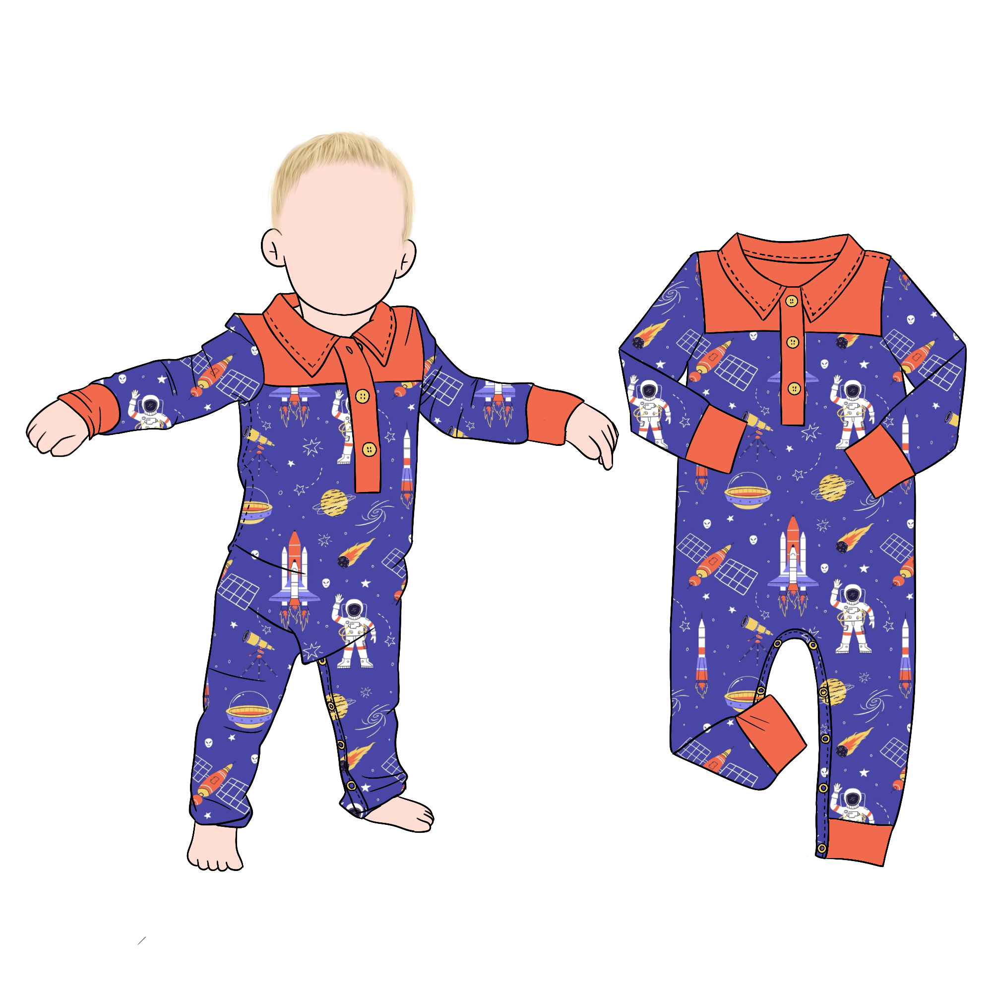 eco bamboo toddler pajamas dropship