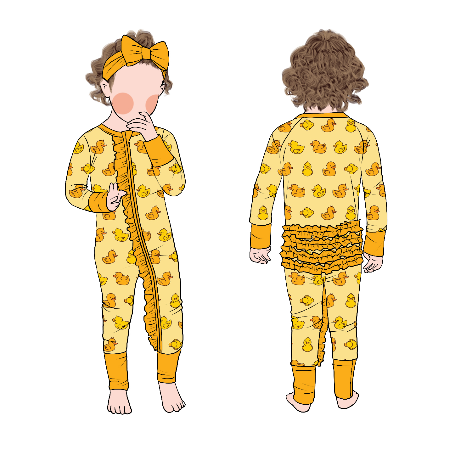 High Quality Custom Comfortable Bamboo Zipper Jumpsuit for Newborn Girls Stylish Easy-to-Wear Casual Romper Print for Autumn - Image 6