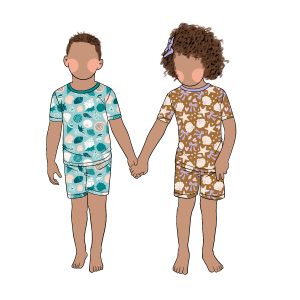 Summer Soft Clothing Baby Outfits Short Sleeve Shorts 2 Piece Bamboo Kids Tight Fit Set Clothes Set