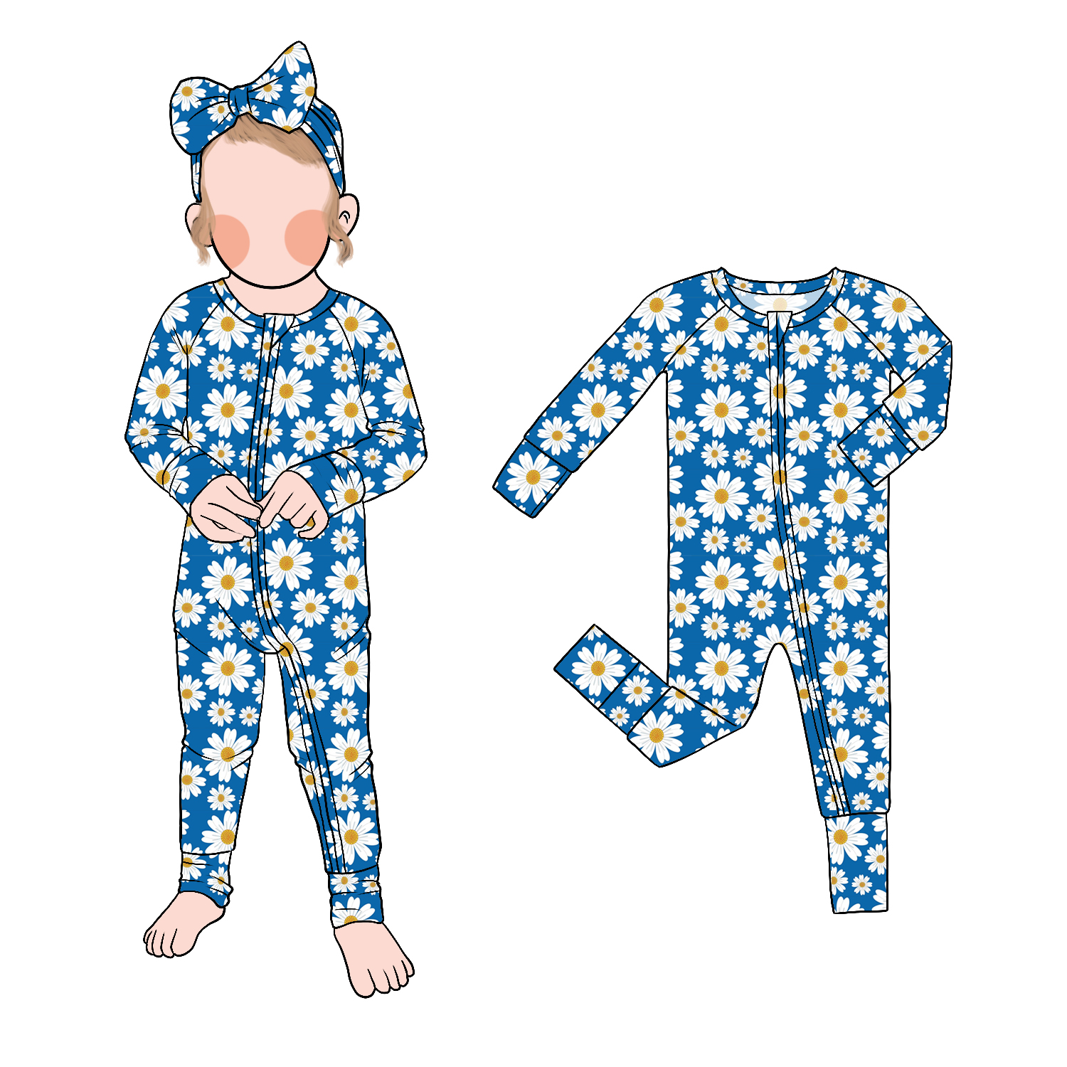 Hot Sale China New Arrival Clothes Baby Long Sleeves Pants Spring Autumn Zipper Design Romper Children's Pajamas - Image 3