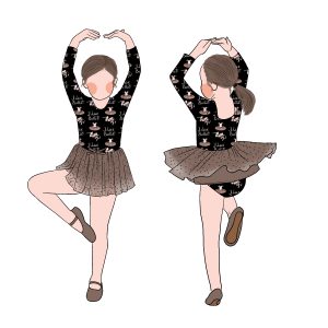 Printed Long Sleeve Fall Autumn Party Wear Kids Tulle Bodysuit Polka Dot Princess Dress for Girls Skirt