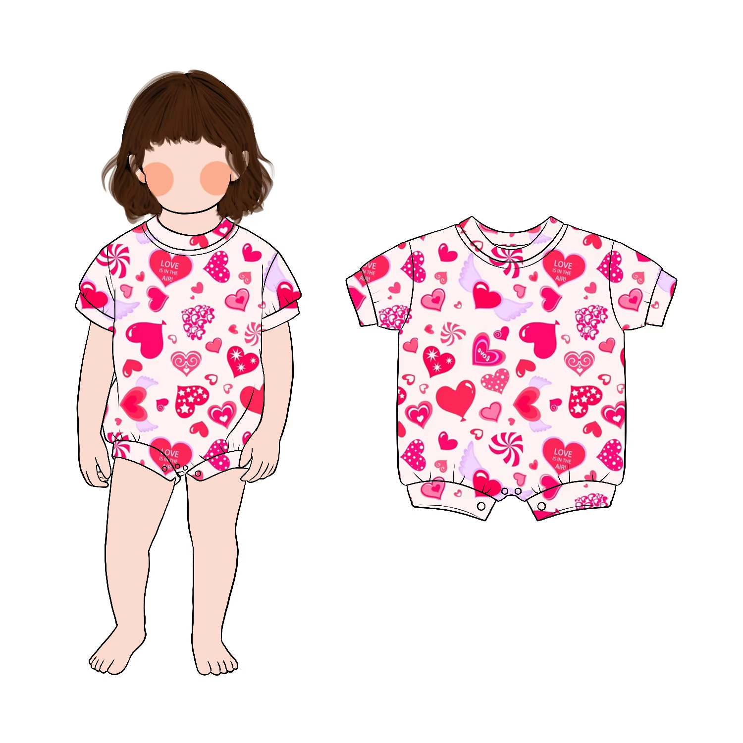 Hot Selling and High Quality Simple Boutique Bamboo Convertible Baby Romper Pajamas 2 Way Zipper for Kids